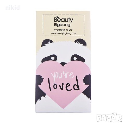BeautyBigBang XL-014 Панда плочка / щампа шаблон за печат на нокти маникюр, снимка 3 - Продукти за маникюр - 30849262
