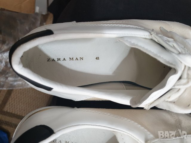 кожени кецове Zara Man, снимка 5 - Кецове - 31564286