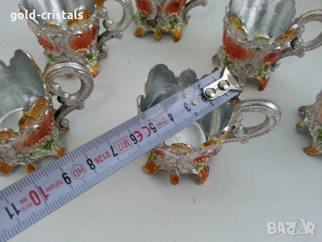  стакани подстакани чаши чашки поднос, снимка 6 - Антикварни и старинни предмети - 29913299