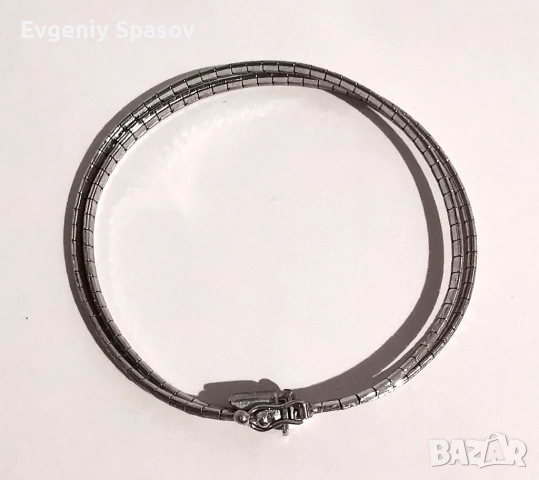 Сребърна Елегантна Гривна Винтидж Ръчна работа проба 800, снимка 3 - Гривни - 52649009