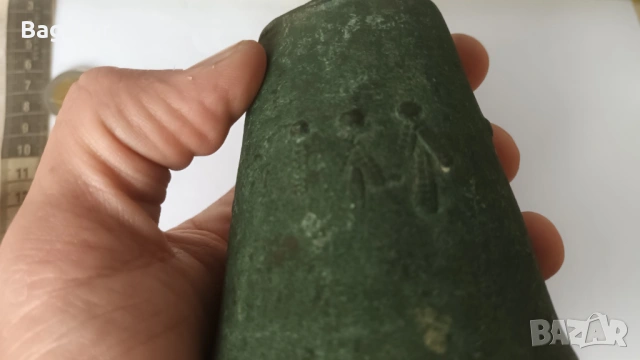 Стар чан,бронз,хлопка,19в,османски възрожденски,камбанка,звънче, снимка 7 - Антикварни и старинни предмети - 54070972