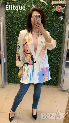 сако с интерес принт , снимка 3 - Сака - 53371011