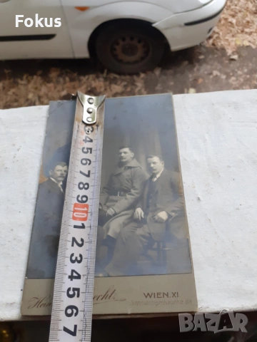 Стара снимка Австрия - дебел картон - мъже, снимка 6 - Антикварни и старинни предмети - 53306948