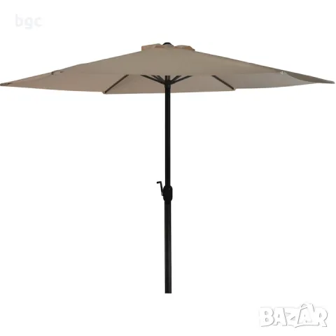 Чадър за градина/тераса Ambiance, 300 см, Полиестер 180 гр/м2, СИВ