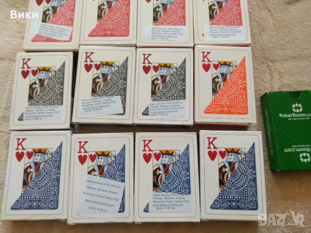 Карти Modiano Poker Texas Hold'em Cards 100% plastic , снимка 6 - Карти за игра - 32054385
