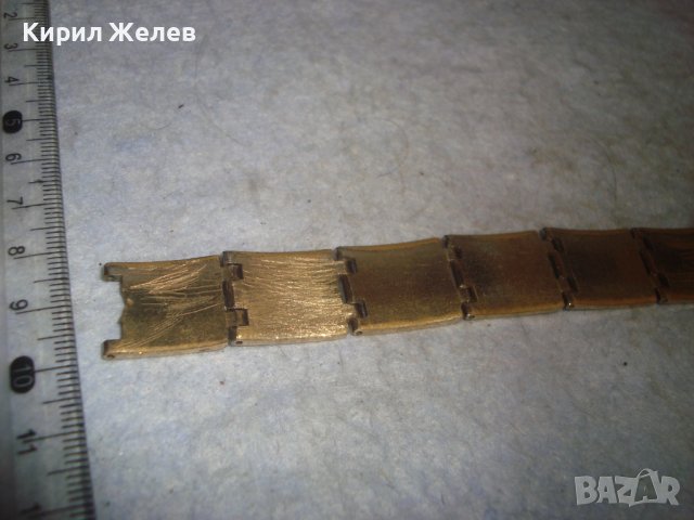 СТАРА ДЕБЕЛО ПОЗЛАТЕНА ОРНАМЕНТИРАНА ВИНТИДЖ АР ДЕКО СТИЛ ГРИВНА 30677, снимка 9 - Антикварни и старинни предмети - 37912721