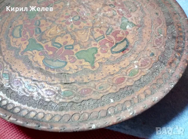Старинен ЕТНОГРАФСКИ ДЪРВЕН ПОДНОС За КАФЕ РЪЧНО ПИРОГРАФИРАН МАЙСТОРСКА ИЗРАБОТКА 47643, снимка 10 - Антикварни и старинни предмети - 47920348