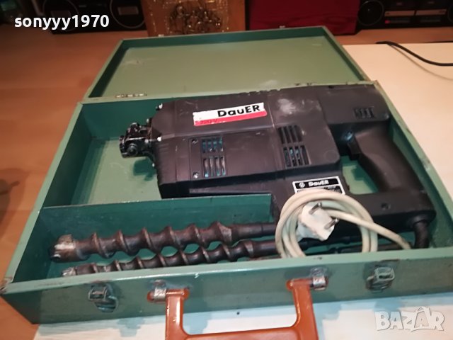 DAUER+МЕТАЛЕН КУФАР И СВРЕДЛА 2002231122M, снимка 2 - Бормашини - 39736782