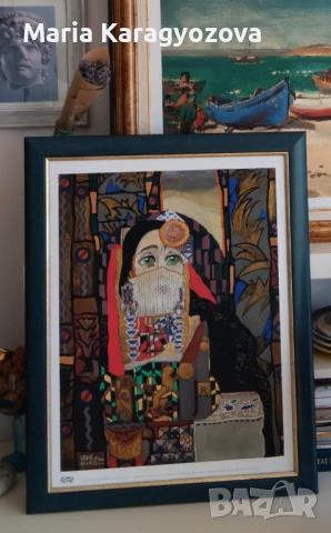 Принт на картината Ахинора на Софийска градска галерия, лимитирана серия, картон с памучна основа