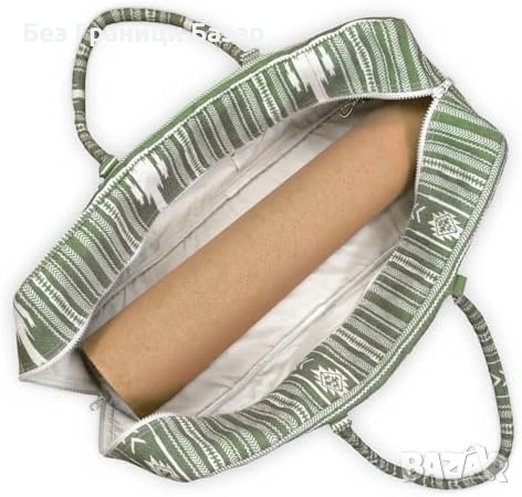 Нова голяма йога чанта с подплата джобове и удобни дръжки за постелка, снимка 5 - Чанти - 53914985