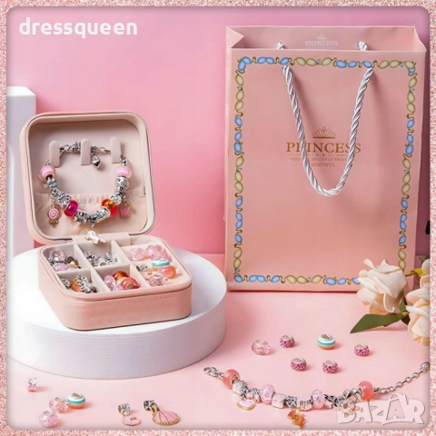 4646 Кутия „Princess“ със сет за низане на бижута, снимка 5 - Други - 53902988