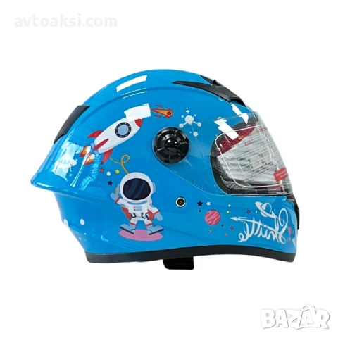 Детска каска Мотор/Мотопед/Вело/Скутер/Атв Шлем, снимка 16 - Аксесоари и консумативи - 50533453