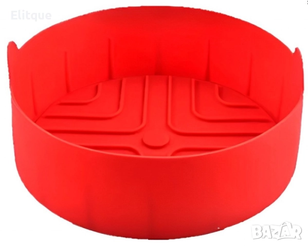 Съд силиконов за AirFryer Rosberg R51980RS, 18.8x5.5см., Червен, снимка 4 - Други стоки за дома - 52889155