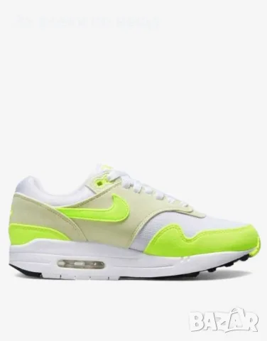 NIKE Air Max 1 Shoes White/Green Дамски Маратонки👟Дамски Спортни Обувки Код P2930, снимка 4 - Маратонки - 55815845