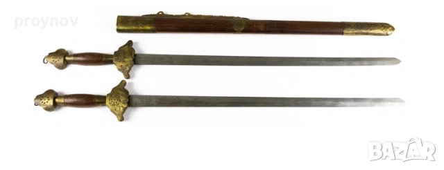 Магически Китайски двоен меч (шуан дзиен), 16-19 век., снимка 5 - Антикварни и старинни предмети - 54164732