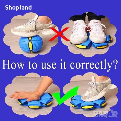 Трансформираща се летяща топка с LED светлини, снимка 6 - Детски топки - 48517570