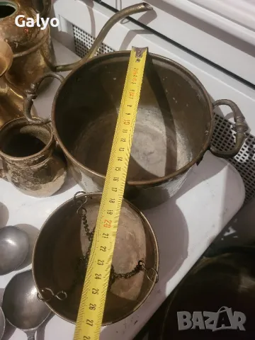 Стари брозови, бакърени, антични съдове за декорация, снимка 8 - Декорация за дома - 49202394