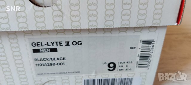 маратонки ASICS Gel-Lyte III  42,5 / 27см, снимка 11 - Маратонки - 42793340