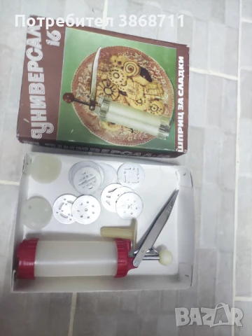 Шприц за сладки, снимка 3 - Аксесоари за кухня - 51220306