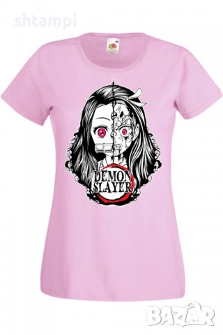 Дамска тениска Demon Slayer Nezuko Kamado 03,Анимация,игра,Празник,Повод., снимка 10 - Тениски - 38058215
