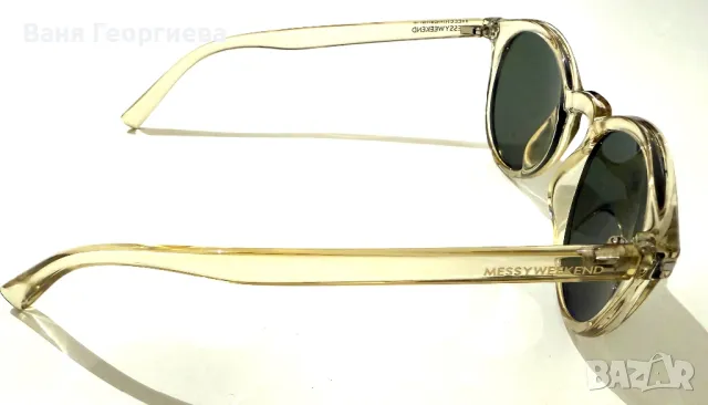Оригинални Слънчеви Очила MessyWekeend Green Champagne, снимка 6 - Слънчеви и диоптрични очила - 49071856