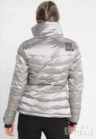 £184.99 Оригинално Superdry Snow Heritage Puffer Jacket  Silver Black – UK 16 Есенно и Зимно яке, снимка 6 - Якета - 36906816