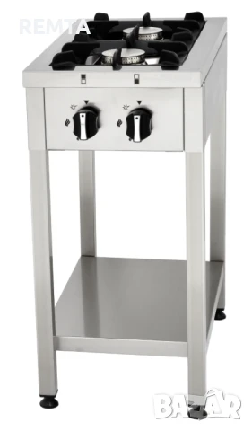 Газов котлон с 2 горелки (14 kW) с долен плот 40х70 см.