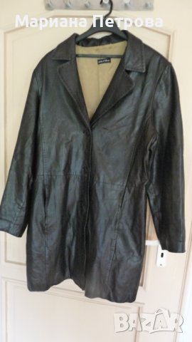 Кожено дамско манто - естествена кожа , №48 немски