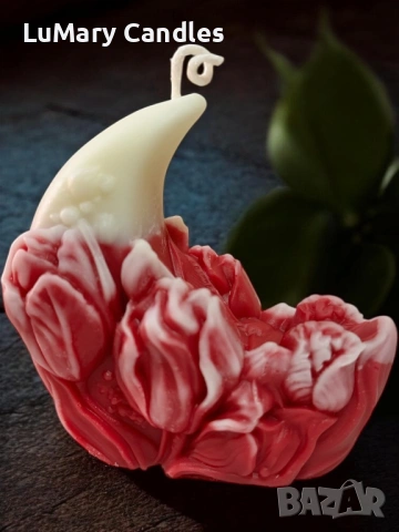 Свещ “ Ален разцвет”, снимка 3 - Декорация за дома - 53333788