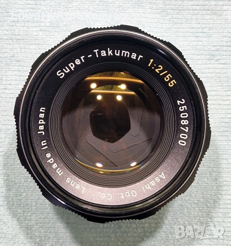Обектив Asahi Pentax Super Takumar 55mm f2 - M42, снимка 6 - Обективи и филтри - 53915598