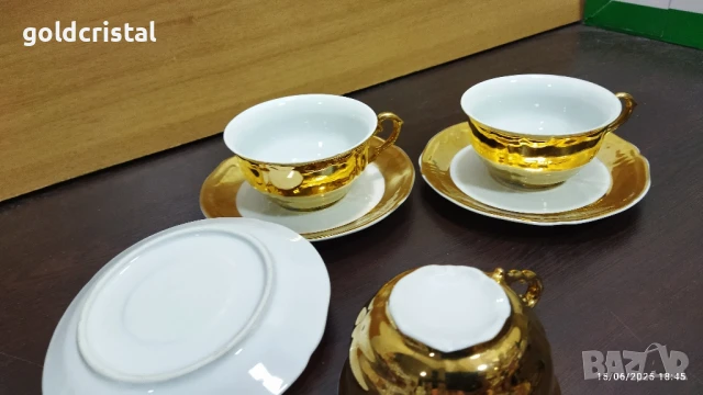 стар български порцелан чаени чаши барок , снимка 9 - Антикварни и старинни предмети - 21899109