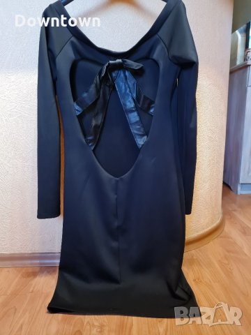 LA SPECIALE  уникална черна рокля с отворен гръб