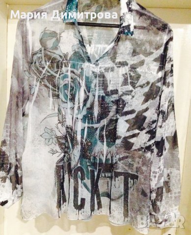 Ефектна риза( блуза) , снимка 4 - Блузи с дълъг ръкав и пуловери - 38790006