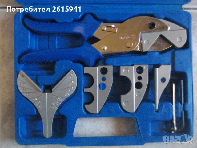 Нова Немска Ножица Различно Рязане ПВЦ Тръби/Лайсни/Профили-Право/Ъглово 0-135Градуса-POWERFIX PROFI, снимка 1