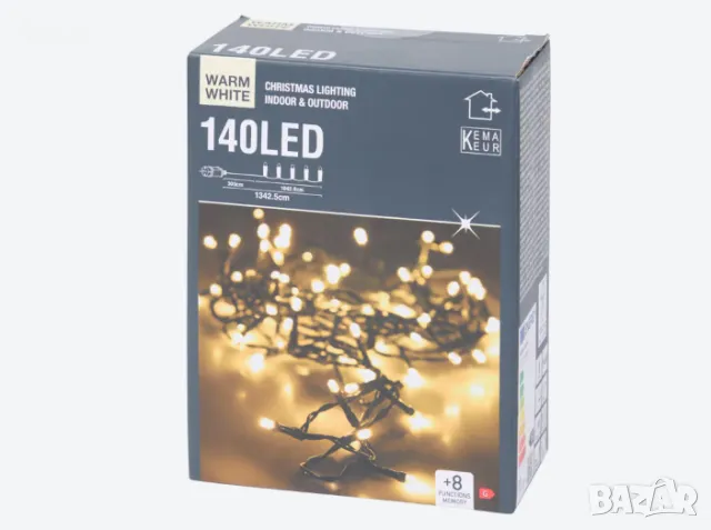 Топли бели коледни LED светлини