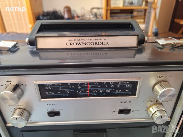 Ретро Касетофон Краун, снимка 4 - Радиокасетофони, транзистори - 51147912