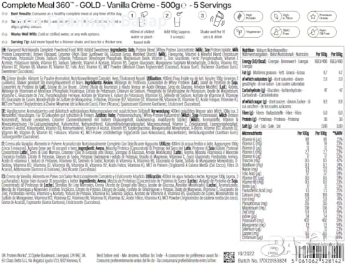 Нов Протеинов заместител на хранене 360 GOLD Ванилия 500г, снимка 7 - Други - 54345478