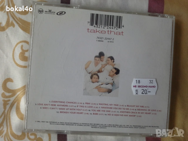   Take That - Everything Changes, снимка 3 - CD дискове - 54105094