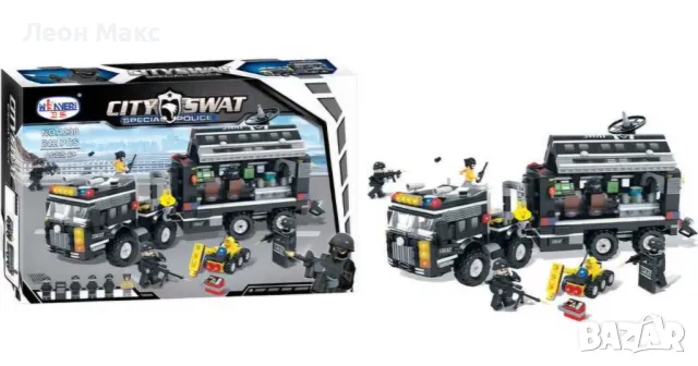 Конструктор Полицейска станция SWAT 842ч 6+, снимка 2 - Конструктори - 48243719