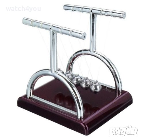 НОВА ЛЮЛКА НА НЮТОН. ЛЮЛКАТА НА НЮТОН. БЛЪСКАЩИ ТОПЧЕТА. ПЕРПЕТУУМ МОБИЛЕ.МАХАЛОТО НА НЮТОН NEWTON, снимка 5 - Декорация за дома - 44320063