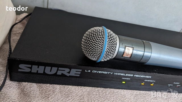 SHURE BETA58 USA 189.00Mhz, снимка 7 - Микрофони - 51444839