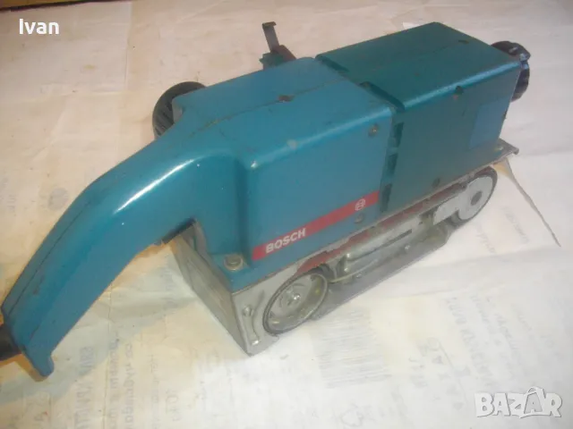 ЗА ЧАСТИ ЗА РЕМОНТ 950 ВАТА BOSCH ПРОФИ СИНЯ СЕРИЯ ГОЛЯМ ЕЛ. ЛЕНТОВ ШЛАЙФ БОШ, снимка 9 - Други инструменти - 50170228