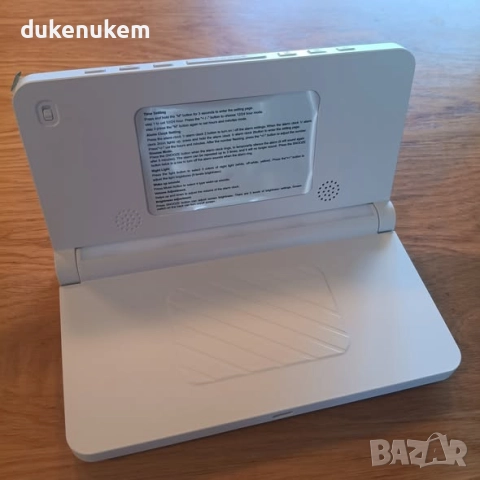 Дигитален будилник – голям дисплей, 3-цветна нощна лампа, 2 аларми, температура, снимка 9 - Други - 52491012