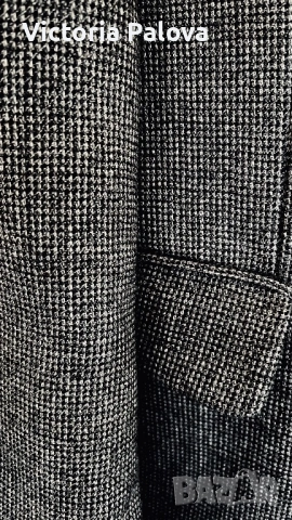 Италианско луксозно сако Carletti Moda Uomo, 100% фина вълна, размер 50, снимка 6 - Сака - 54305214