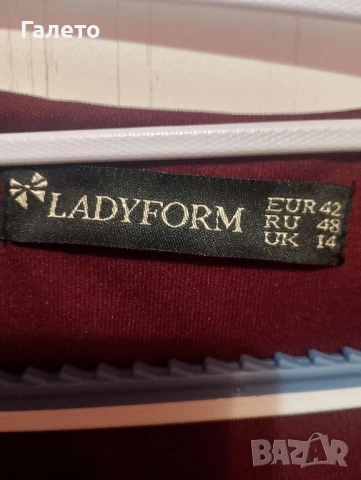 Красива бордо рокля , снимка 9 - Рокли - 50660659