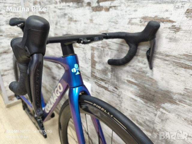 Карбонов шосеен велосипед Colnago V4RS Disc Ultegra Di2 12 Miche| 45.5, снимка 7 - Велосипеди - 51498544
