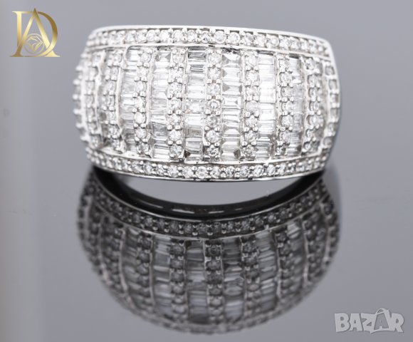 Нов Златен Пръстен с 1.39кт Естествени Диаманти, снимка 2 - Пръстени - 42863731