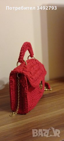 Плетена дамска чанта, снимка 5 - Чанти - 40772279