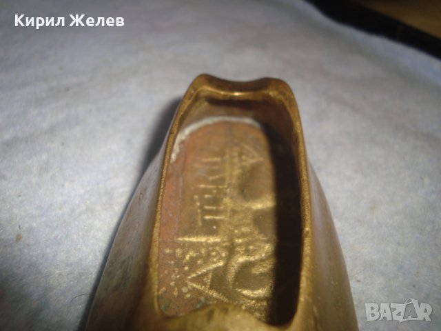 СТАР КРАСИВ МЕТАЛЕН ПЕПЕЛНИК - ЧЕХЪЛ ТУРЦИЯ РЪЧНА МАЙСТОРСКА ИЗРАБОТКА СУВЕНИР 25145, снимка 12 - Антикварни и старинни предмети - 38108212