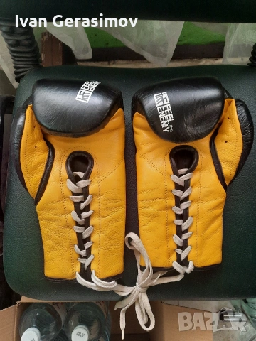 Боксови ръкавици от чиста кожа, снимка 4 - Бокс - 54273391